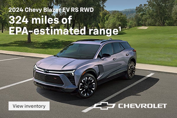 2024 Chevy Blazer EV RS RWD. 324 miles of EPA-est. range. 