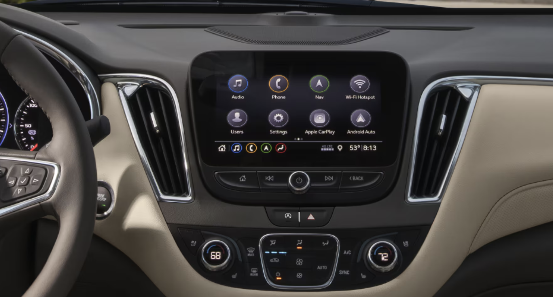 New 2025 Chevy Malibu Interior Tech Features Near Me in Kerrville, TX